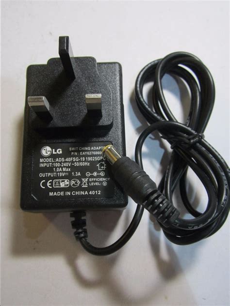 Uk 19v 13a Lg Ads 40fsg 19 19025gpg 1 Switching Adapter For Lg 22m45 Monitor Ebay