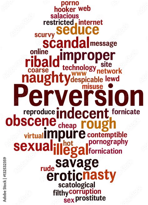 Perversion Word Cloud Concept Stock Illustration Adobe Stock