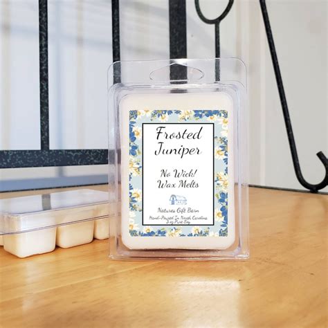 Frosted Juniper Scented Soy Wax Tarts Melts In Clamshell Wax Cubes For