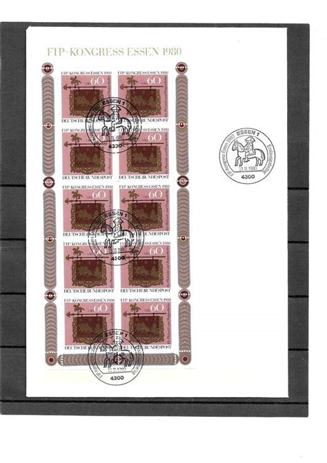 BRD 1980 Kat Nr 1065 Im KB Auf FDC Kat Wert 12 Gestempelt MA Shops