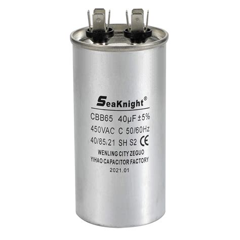 Amazon BlueNatHxRPR 40 UF MFD AC Capacitor Single Run Capacitor