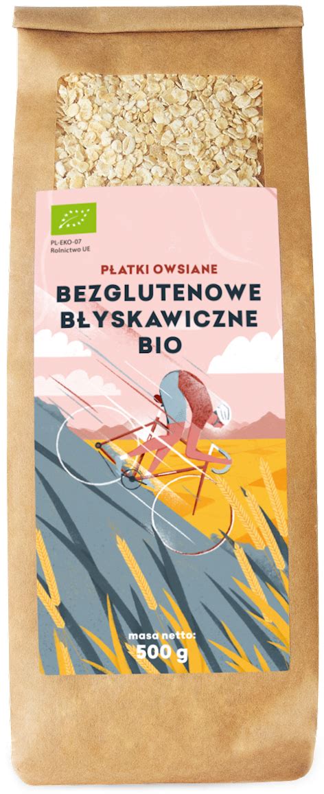 PŁATKI OWSIANE Bezglutenowe BIO 500g PIĘĆ PRZEMIAN Visanto Jerzy