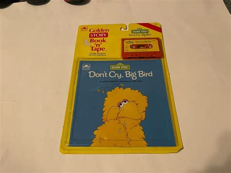 Vintage 1983 Sesame Street Dont Cry Big Bird Golden Story Book