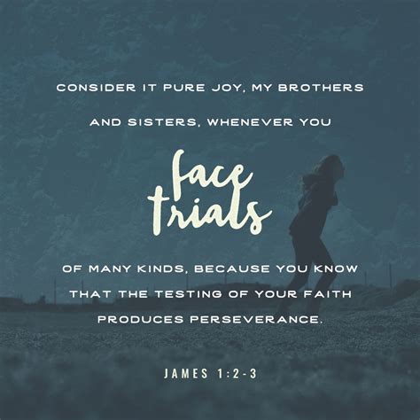 Consider It Pure Joy My Brothers And Sisters Whenever You Face Trials