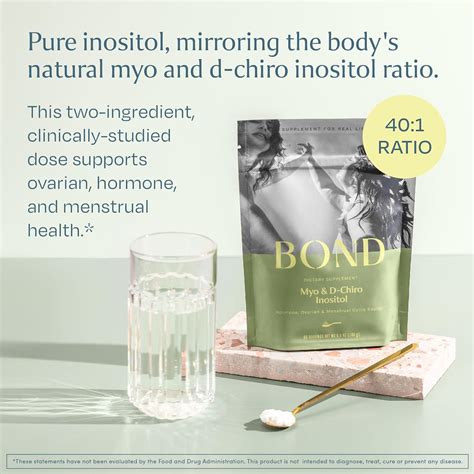 BOND Inositol En Polvo Mio Inositol Puro Y D Chiro Inositol Para El