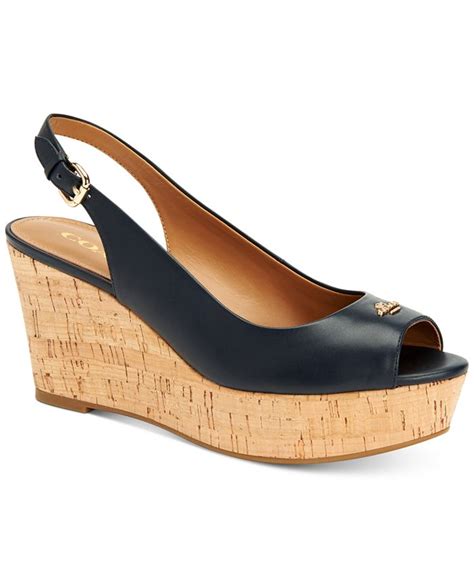 COACH Ferry Platform Wedges & Reviews - Wedges - Shoes - Macy's