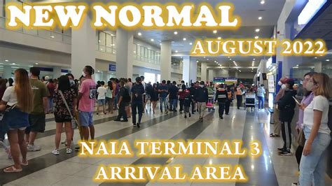 Naia Terminal Arrival Area New Normal International And Domestic