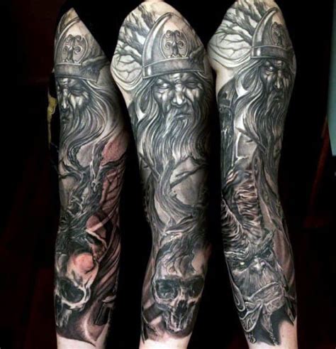 70 Viking Tattoos For Men Germanic Norse Seafarer Designs