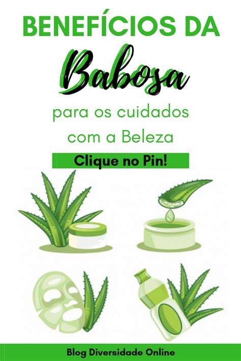 BENEFÍCIOS DA BABOSA PARA OS CUIDADOS A BELEZA Babosa Benefícios