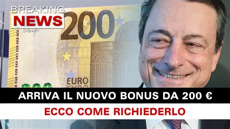 Arriva Il Nuovo Bonus Da Ecco Come Ottenerlo Breaking News Italia