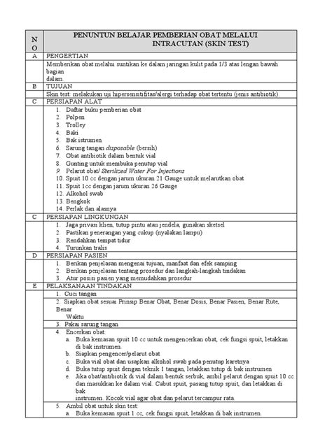 1 Penuntun Belajar Injeksi Intracutan Pdf