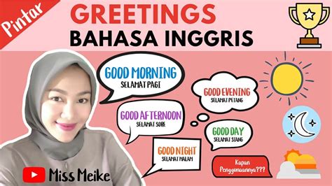 Greetings Bahasa Inggris Selamat Malam Selamat Pagi Selamat Sore Dan