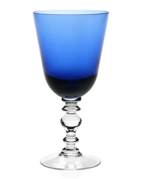 William Yeoward Crystal Fanny Goblet Blue Horchow