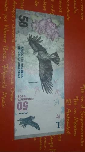 comprar Cóndor Reposición Billete 50 Pesos Caputo Monzo Sin Circular