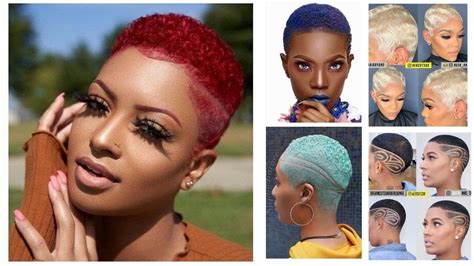 Shaved Hairstyles On Beautiful Black Women Wendy Styles Youtube