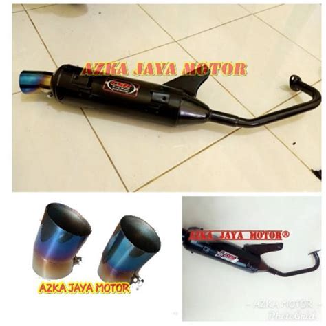 Jual Knalpot Racing Bobokan Csr Moncong Pelangi Yamaha Mio J Mio