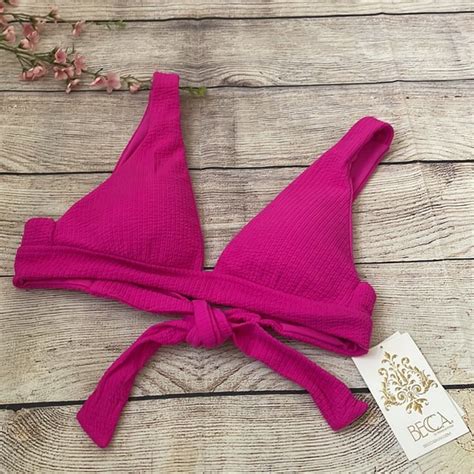 Becca Swim Nwt Becca Elliana Banded Triangle Bikini Top Poshmark