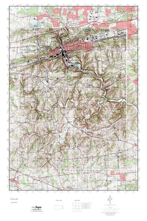 Mytopo Coatesville Pennsylvania Usgs Quad Topo Map