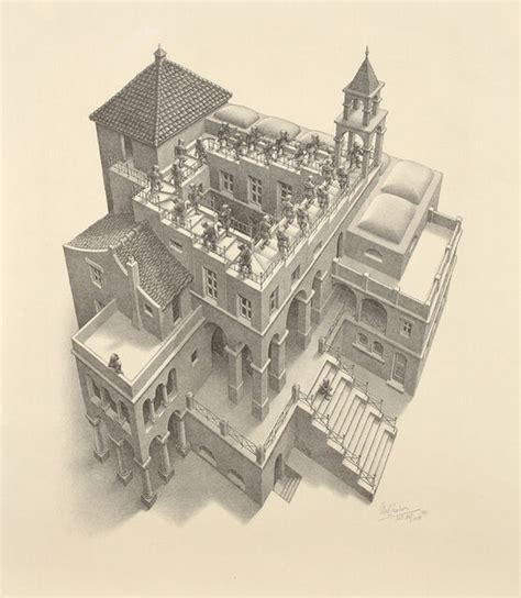 M C Escher Ascending And Descending 1960 Artsy