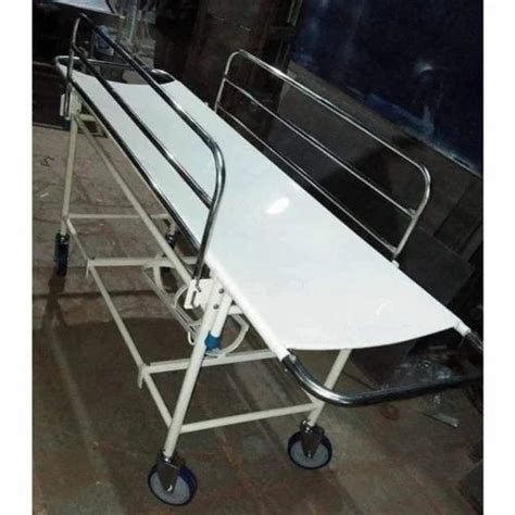 Off White Stainless Steel Patient Stretcher Trolley At Rs 7500 In Lucknow