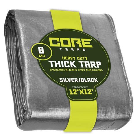 Reviews For CORE TARPS 12 Ft X 12 Ft Silver Black 8 Mil Heavy Duty