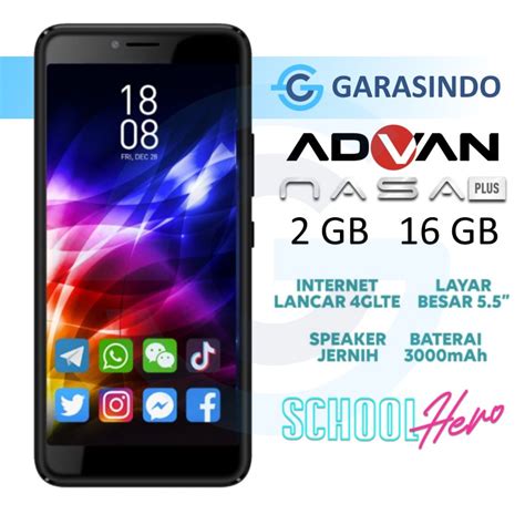 Jual Advan Nasa Plus 2 16 GB 2GB 16GB Garansi Resmi Advan Shopee