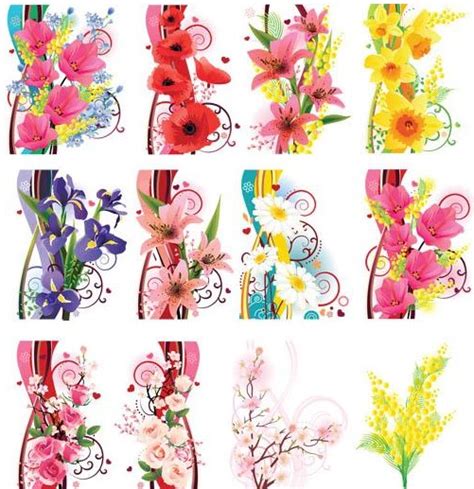 Flowers free vector graphics free download