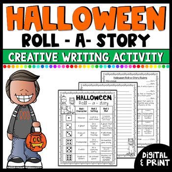 Halloween Roll A Story Writing Freebie Digital Print By Joyful Th