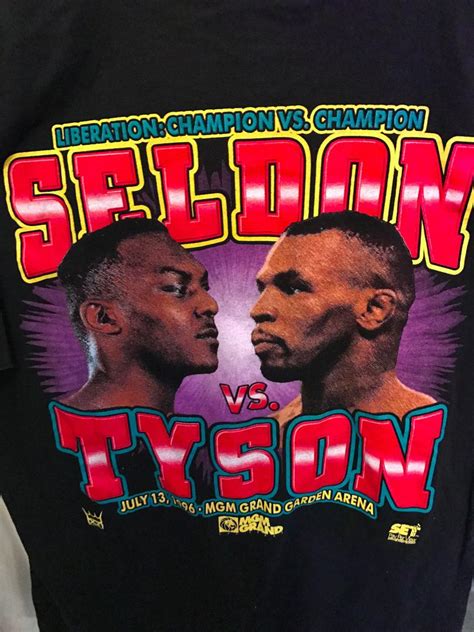 Vintage Mike Tyson Vs Bruce Sheldon 1996 T Shirt Xl Mgm Grand Sports