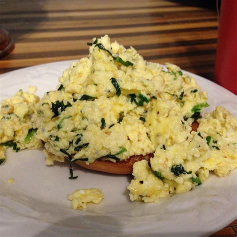 Creamy Cheesy Scrambled Eggs With Basil Recipe Allrecipes