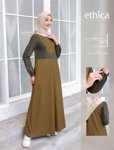 Bisa Cod New Collection Terbaru Gamis Wanita Ethica Ayumi Series