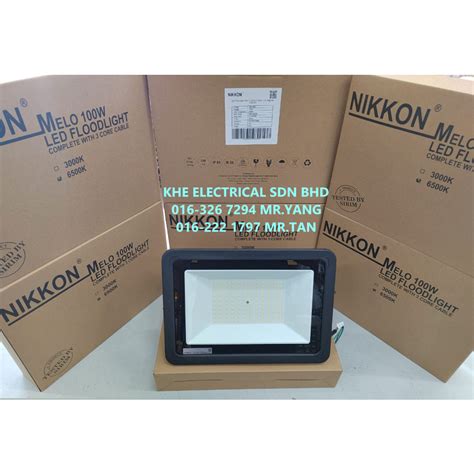 Nikkon Melo Madon W W Ip Led Flood Light Shopee Malaysia