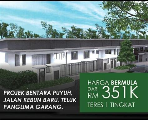 Projek Baru Taman Bentara Jalan Kebun Baru Telok Panglima Garang