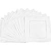 Amazon Cleverdelights White Linen Hemstitch Cocktail Napkins