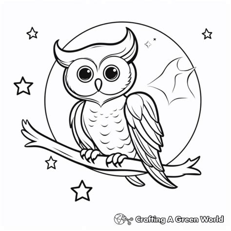 Crescent Moon Coloring Pages Free Printable