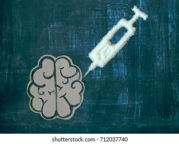 Concept Sugar Addiction Painted Brain Syringe Stock Photo 712037740 ...