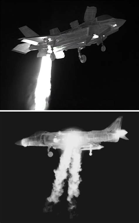 Thermal Comparison Of Vertical Thrust F 35b Lightning Vs Av 8b