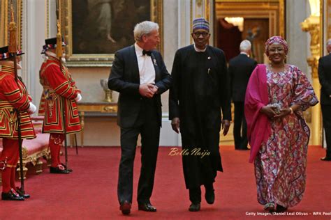 President Muhammadu Buhari Wife Aisha Attend Queens Dinner During