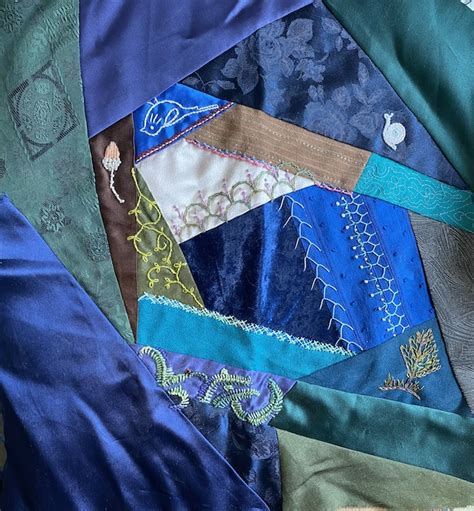 Piecing A Crazy Quilt Block Using The Stitch And Flip Method