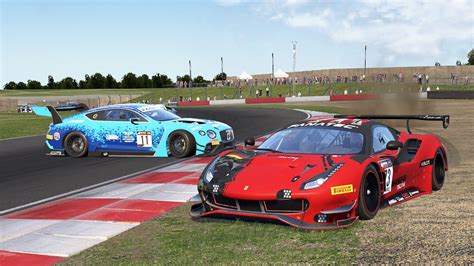 ACC Ferrari 488 GT3 Evo Donnington Park Vs AI YouTube