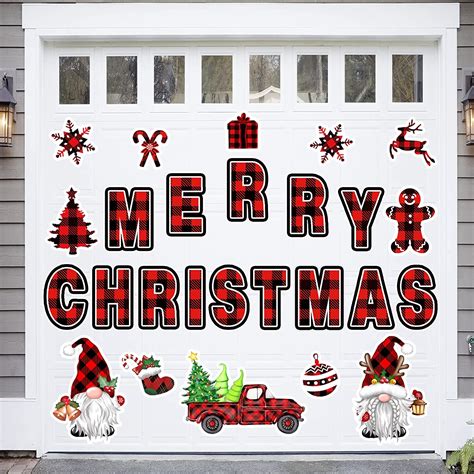 Magnetic Christmas Garage Door Decorations 26 Pieces