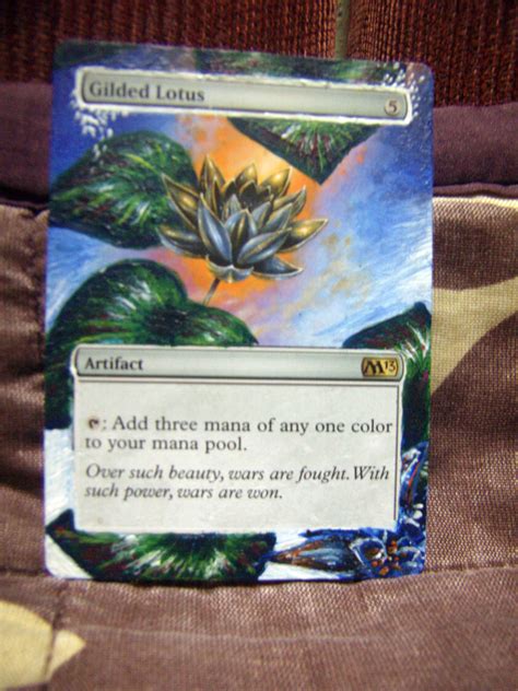 Altered Mtg Card Gilded Lotus By Idielastyr On Deviantart