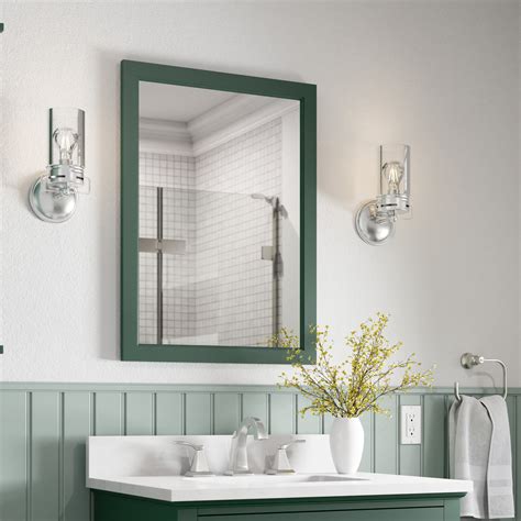 Pine Bathroom Mirror Rispa