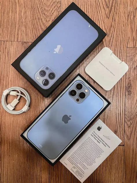 IPhone 13 Pro Max Sierra Blue 256GB Garansi Ex IBOX Handphone