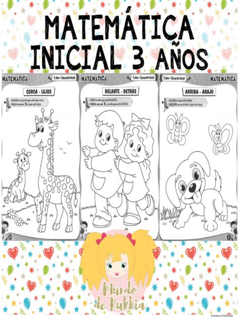 Cuaderno Matemática Para Inicial Y Preescolar De 3 Años Por Mundo De Rukkia Pdf