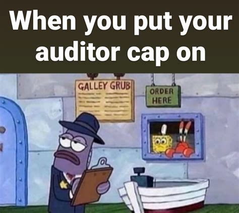 Accounting Memes Putting On Your Auditor Cap Accounting Jokes