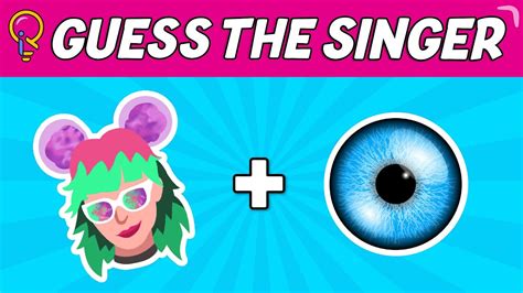 Guess The Singer By Emoji Emoji Quiz Youtube