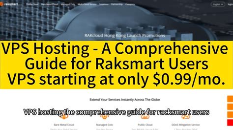 VPS Hosting A Comprehensive Guide For Raksmart Users VPS Starting At