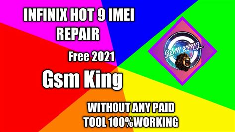 Infinix Hot Play Imei Repair Hot Play Imei Repair All Infinix Imei Repair Gsm King YouTube