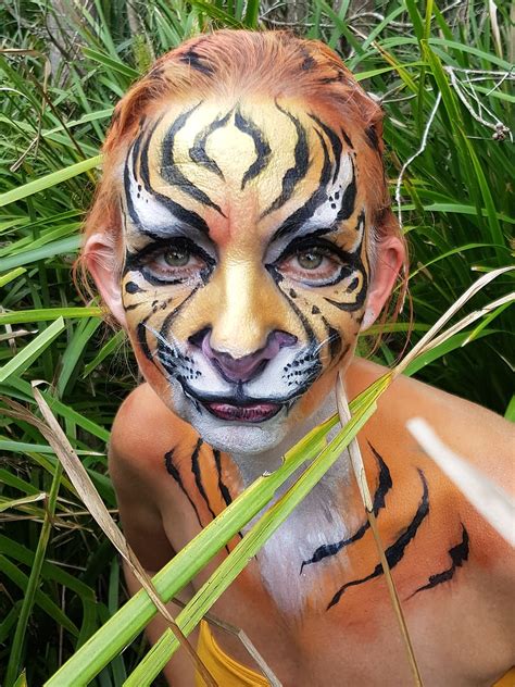 White Tiger Face Makeup - Mugeek Vidalondon